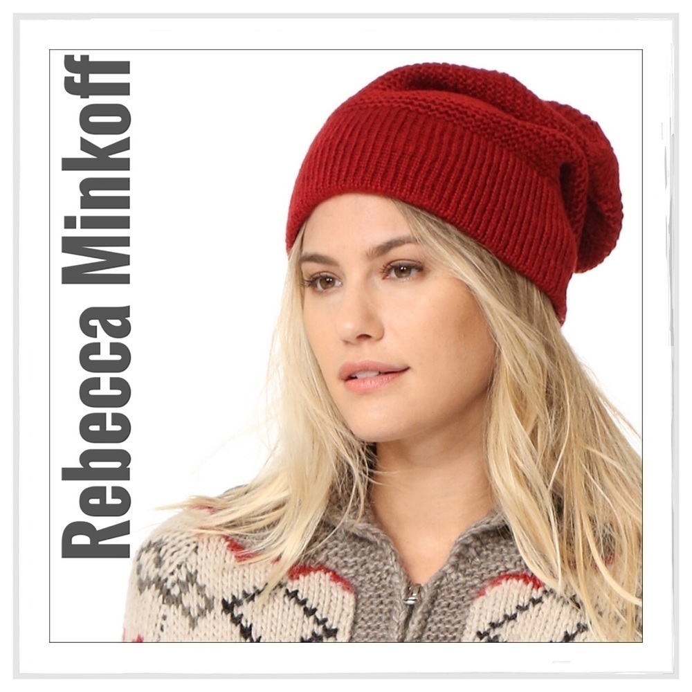 Rebecca Minkoff Ruby Red Headphone Beanie